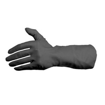 Medium Black Rubber EN388 Gloves