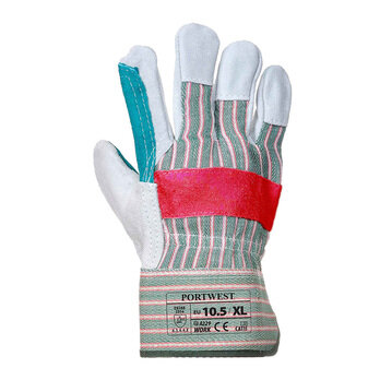Size 10 Classic Double Palm Rigger Glove Green