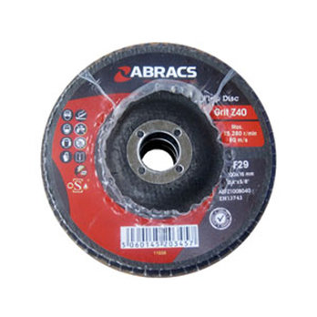 100 x 16mm Abrasive Zirconium Flap Disc 40G