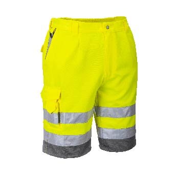 Medium Hi-Vis Yellow/Grey Contrast Shorts