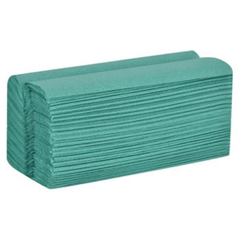 1-Ply Green C-Fold Hand Towel (2880 Sheets)