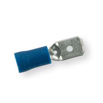 6.3 x 0.8mm Blue Male Spade Terminals