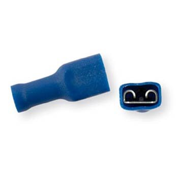 6.3 x 0.8 Blue Fully Insulated Spade Terminals
