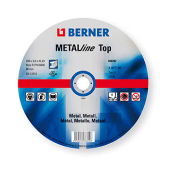230 x 1.9 x 22.3mm Flat METALline Top Cutting Discs