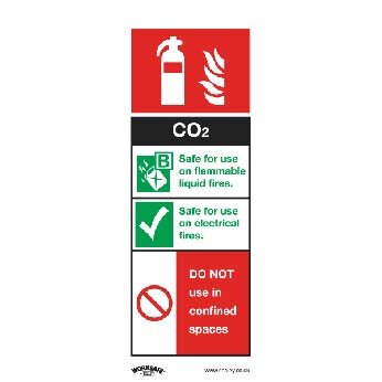 Safe Conditions Safety Sign - CO2 Fire Extinguisher - Rigid