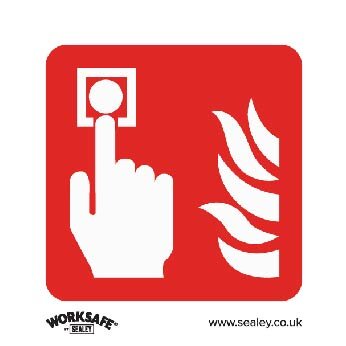 Safe Conditions Safety Sign - Fire Alarm Symbol - Rigid Plas