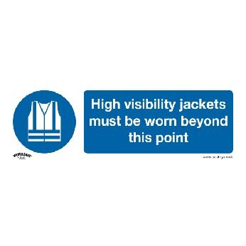 Mandatory Safety Sign - High Visibility Jackets Must Be Worn