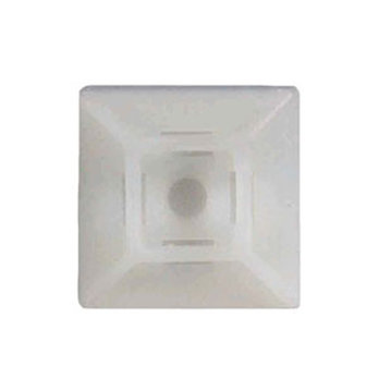 Sticky-Back Cable Tie Base White