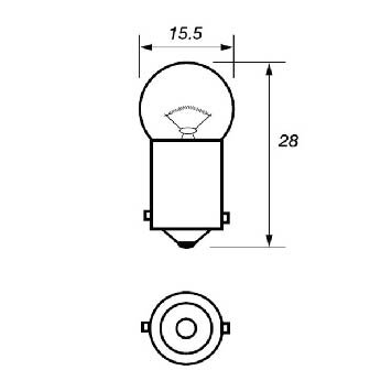 24v 2.8w Autolamp Bulb (650)