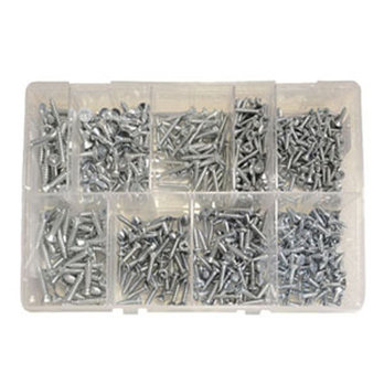 615pc No.6-10 BZP Pozi CSK Self Tapping Screw Assortment