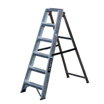 6 Tread Pro Industrial Swingback Step Ladder