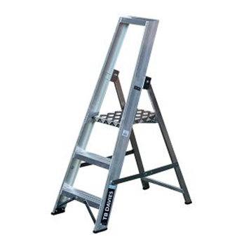 3 Tread Pro Industrial Platform Step Ladder