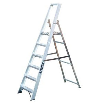 6 Tread Pro Industrial Platform Step Ladder