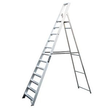 12 Tread Pro Industrial Platform Step Ladder