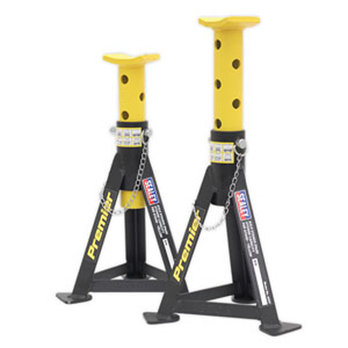 3tonne Capacity (per stand) Axle Stands - Yellow