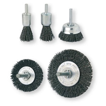 5pc Wire Brush Set with 6mm Shank