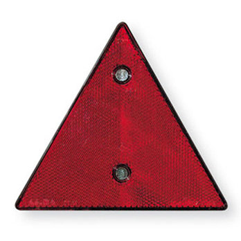 155 x 135mm Red Triangle 2 Hole Fixing Reflectors