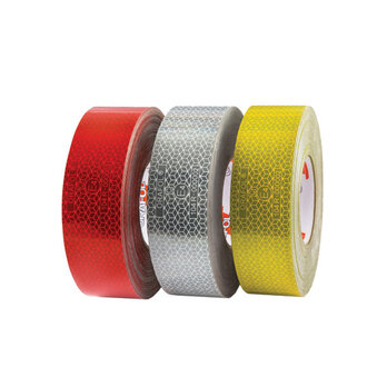 12.5m x 50mm Red Conspicuity Tape - Curtain Grade