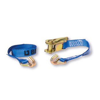 6m 2000kg 35mm Ratchet Lashing Belt with Double Pointed Hook