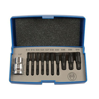 11pc Extractor Set for Torx* Fixings