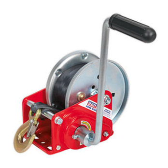 Geared Hand Winch with Brake/Webbing 900kg Capacity