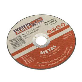 100 x 1.6 x 16mm Flat Metal Cutting Discs