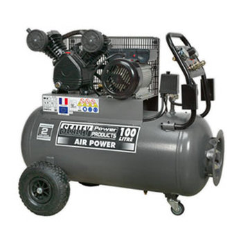 Compressor 100L Belt Drive 3hp with Front Control Panel