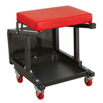 Mechanic's Utility Seat with Step Stool