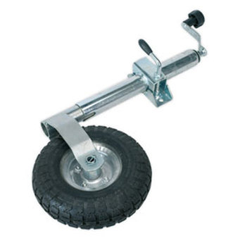 Jockey Wheel and Clamp Dia. 48mm - 260mm Pneumatic Wheel
