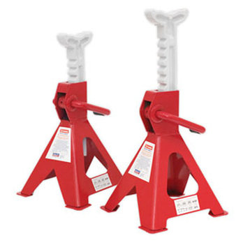 2tonne Capacity (per stand) Ratchet Type Axle Stands